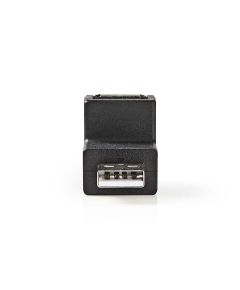 USB 2.0 adapter A male - A female with 270° angle Black ND2376 Nedis
