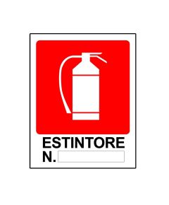 EXTINGUISHER sign N. in PVC WB258 
