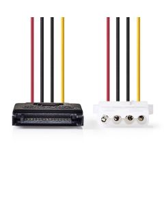 Internal power cable SATA 15 pin male to Molex female 0.15m Different ND3880 Nedis
