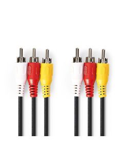 Cavo Video Composito 3x RCA maschio-3x RCA maschio 3m ND3922 Nedis