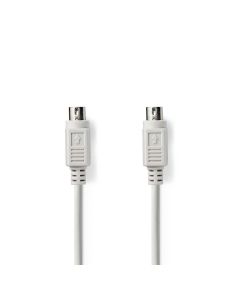PS2 PS / 2 male-PS / 2 male cable 2m Ivory ND4558 Nedis