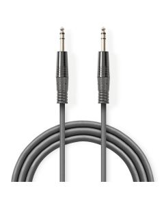 Balanced Audio Cable 6.35mm Male to 6.35mm Male 1.5m ND4906 Nedis
