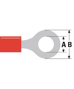 Connettore Fast On 4.3mm Femmina Rosso ND5370 Valueline