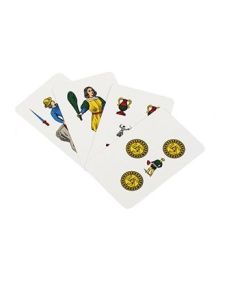 Duplex plasticized Sicilian playing cards WB312 