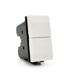 Doppio Pulsante 10A-250V bianco compatibile con serie Living International EL2130 