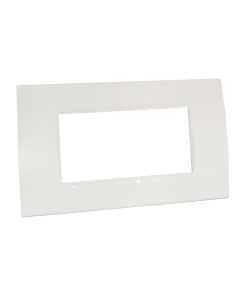 Placca 4 posti bianca compatibile Living International EL2166 