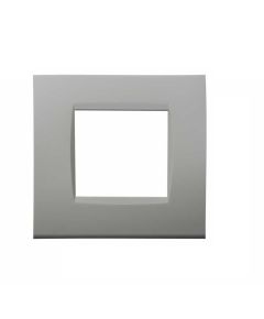 Placca 2 posti bianca compatibile Living International EL2234 