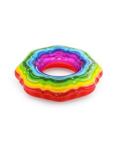Bestway 115cm rainbow candy inflatable donut ED285 Bestway