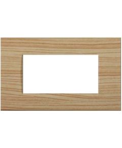 Placca 4 posti abete compatibile Living International EL1301 