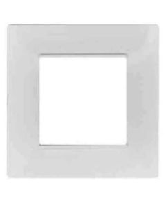Placca 2 posti quadrata bianca compatibile Vimar Plana EL1948 