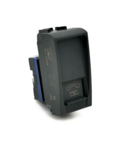 Presa telefonica nera compatibile Living International EL2312 