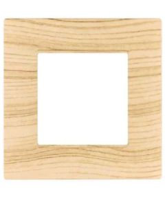 Placca 2 posti quadrata abete compatibile Vimar EL432 