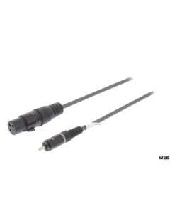 Monocavo XLR 3pin femmina-RCA Maschio 3m Sweex ND9620 Sweex