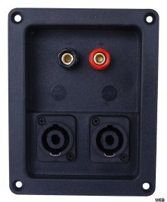 2-pole terminal block with 2 speakon for acoustic speakers SP145 