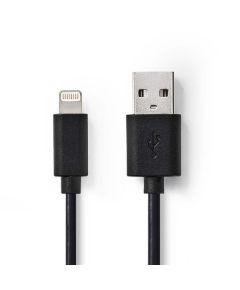 Cavo per ricarica e sincronizzazione USB Lightning 25cm nero WB565 