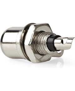 Connettore RCA maschio per cavo argento/nero confezione da 25 ND2491 Nedis