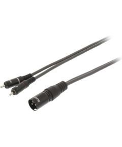 Cavo audio stereo XLR 3 pin maschio - 2x RCA maschio 10m Sweex WB1100 Sweex