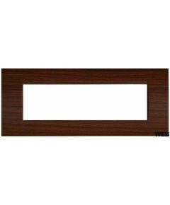 Plaque de recouvrement en cerisier 7 places compatible avec Vimar EL2022 