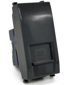Connettore di rete RJ45 nero compatibile Vimar EL2382 