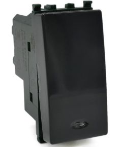 Invertitore con spia luminosa 16A 250V Nero compatibile Vimar EL2388 