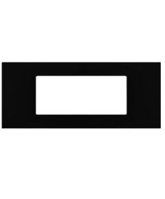 Plaque noire 7 places compatible avec Vimar EL2420 