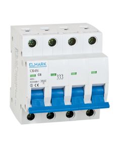 Circuit breaker 6kA 10A 4P curve C Elmark EL3070 Elmark