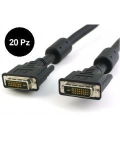 20 Pieces - Monitor Cable DVI digital M / M dual link 10 mt (DVI-D) Z244-20 