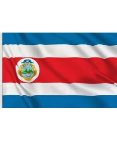 Bandiera di stato e della marina da guerra Costa Rica 300x200cm FLAG258 