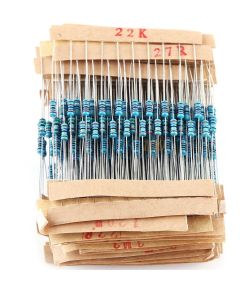 Kit 2600pz resistenze 130 valori 1/4W 0.25W 1 &Omega; ~ 3M&Omega; WB821 