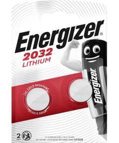 Energizer 2 piles bouton au lithium CR2032 3V E1030 Energizer