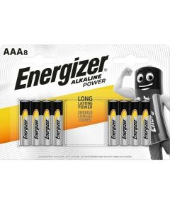 Alkaline battery type AAA LR03 1.5V 8 Energizer blister E1038 Energizer