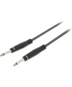 Câble haut-parleur 6,35 mm mâle - 6,35 mm mâle 5,0 m gris foncé SX470 Sweex