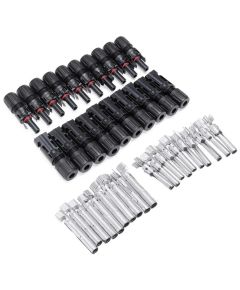 Connettore maschio/femmina MC4 30A 1000V 2.5/4/6mm per pannello fotovoltaico 20 pezzi WB1602 