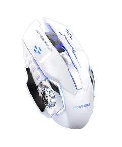 White FV-W502 Wireless LED Gaming Mouse with Built-in Rechargeable Battery WB2260 
