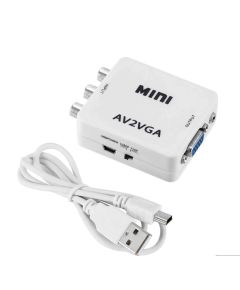 Convertisseur Mini AV Audio vers VGA/Audio Jack WB2378 