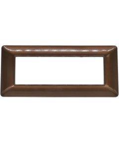 Placca 7 posti in tecnopolimero color bronzo compatibile Matix EL1034 