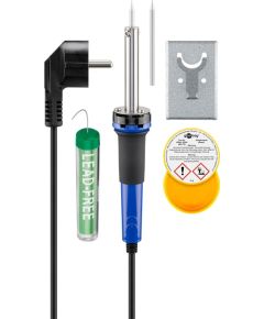 Soldering iron set 30W with holder / tips / tin 10g and solder paste 10g F1550 Fixpoint