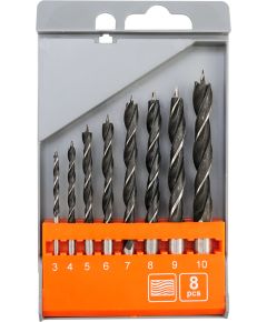 Wood drill set various sizes 8 pieces Sthor D1134 Sthor