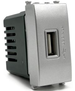 Gray USB socket 90-265V 50 / 60Hz output 5V 2A compatible Vimar Plana EL3145 