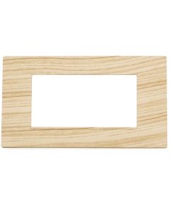 Placca in tecnopolimero 4 posti color abete compatibile Vimar Plana EL574 