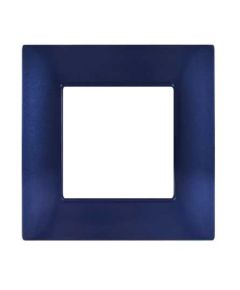 Placca in tecnopolimero 2 posti color blu compatibile Vimar Plana EL674 