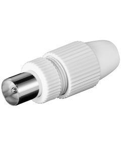 Spina TV coassiale rapido con fissaggio a morsetto coax MT903 Goobay