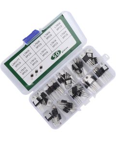 Transistor regulador de voltaje de 3 pines kit de 50 piezas varios modelos LM317T / L7824 WB2393 
