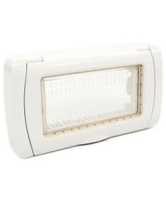 Placca idrobox IP55 4P bianca compatibile Living International EL1321 
