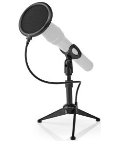 Microphone stand 194 - 230mm with pop filter ND2501 Nedis