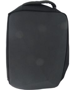 Black notebook backpack with hard front surface 45x35x10cm MOB1239 