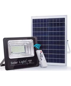 40W 6500k IP67 dimmable LED spotlight kit with solar panel and remote control WB819 