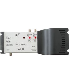 WLD30/UU under-roof multi-input DTT control unit with LTE/5G filter MT560 WEB