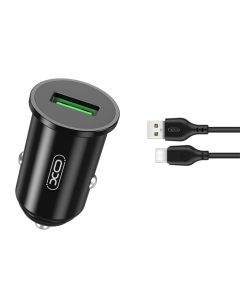Caricabatterie da auto USB type C 1m 18W 5/9/12V 3/2/1.5A MOB256 XO Simple is Beauty