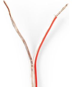Cable altavoz 2x 0,75 mm2 15,0 m Enrollable Transparente ND2190 Nedis